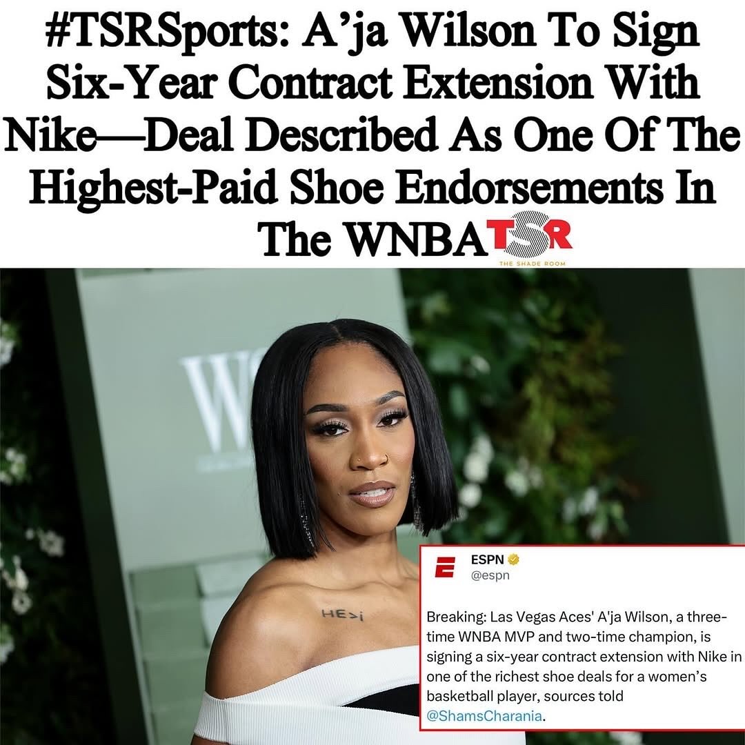Instagram post by @talknewsdaily for Getty Images. Caption reads: [...] her contract extension. 👏🏾👏🏾 (📸:....