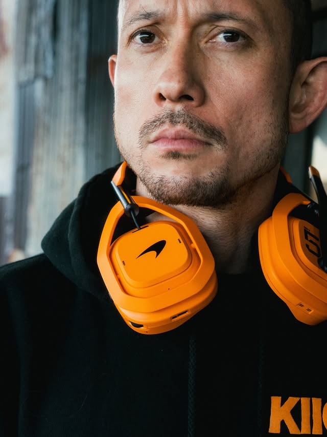 Instagram post by @matthewkheafy for McLaren. Caption reads: How about my new 🎧? Thank you @mclaren x....