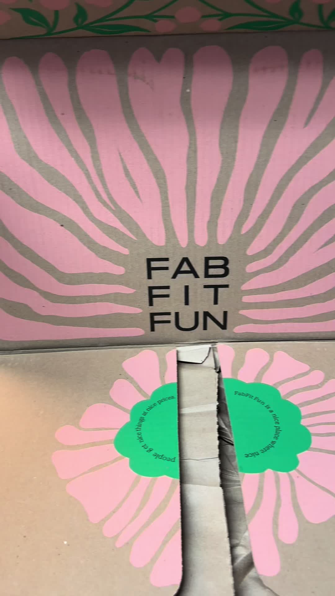 TikTok post by @lexiblanken_ for FabFitFun. Caption reads: Obsessed with my fall @FabFitFun box!!! #CapCut....