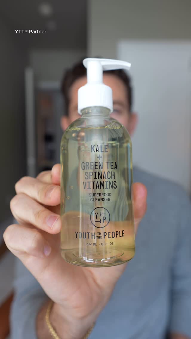Instagram post by @bentaylortech for Youth To The People. Caption reads: Finally, a simple and effective skincare routine....