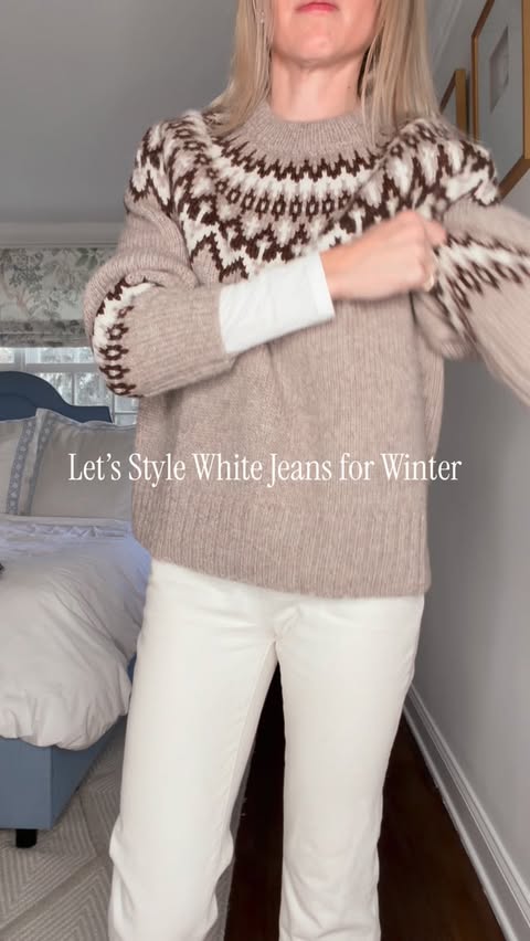 Instagram post by @kristinmkennedy for Shopbop. Caption reads: I know what you’re thinking: how many fair isle....