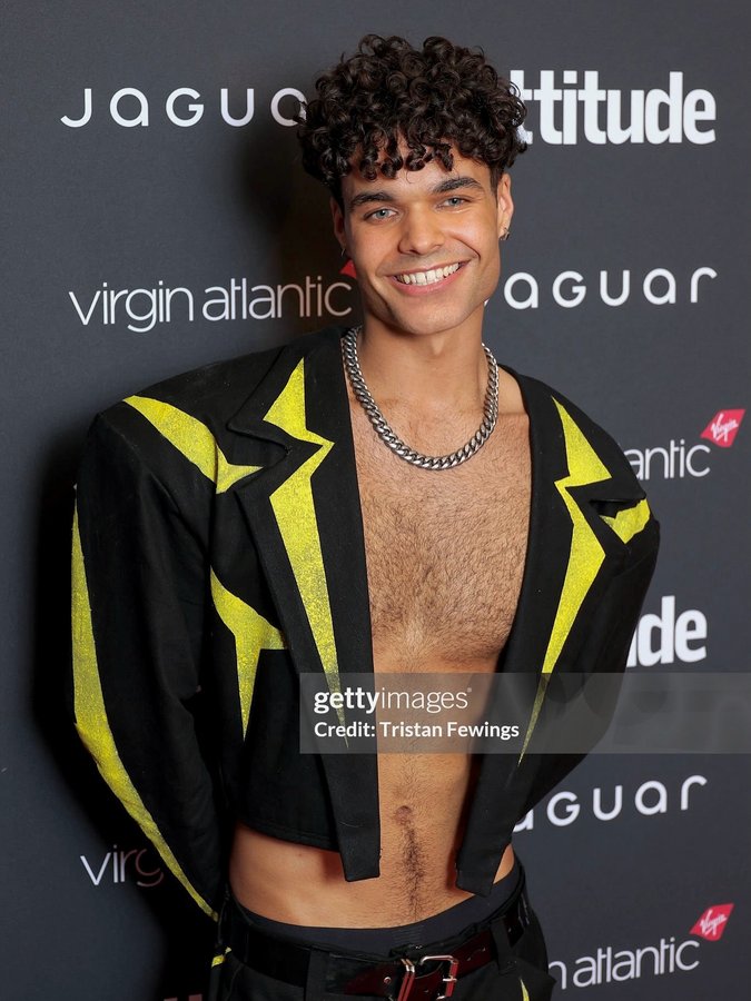 Instagram post by @rexyruben for Peugeot. Caption reads: [...] BALL at the @attitudemag awards with....