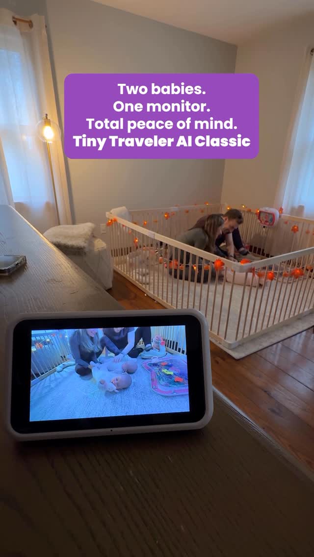 Instagram post by @twinningwiththerecks for Tiny Traveler. Caption reads: [...] know the constant head-turns 😂
 The Tiny....