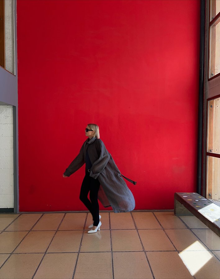 Instagram post by @hannastefansson for Dries Van Noten. Caption reads: Annonce • Today I got to visit the L’Unité....