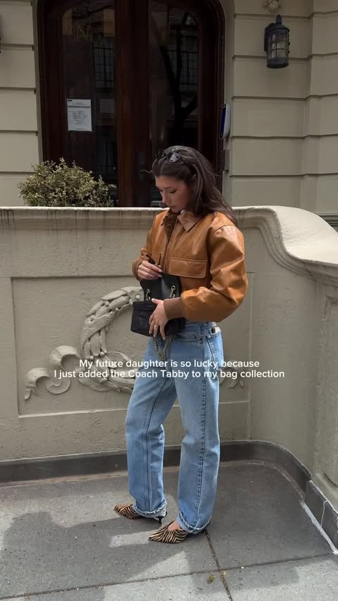Instagram post by @rachelgracewilson for Coach. Caption reads: debuting my new bag around the city @coach....