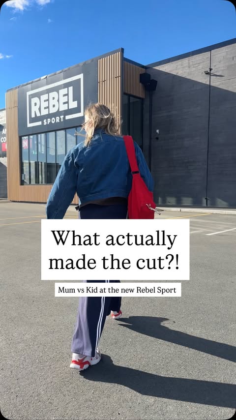 Instagram post by @zaziplays for rebel sport. Caption reads: @rebelsportnz have a HUGE new store at Tower [...].