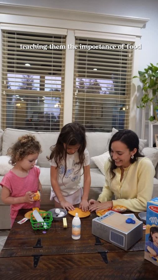 Instagram post by @_anagildersleeve for Melissa & Doug. Caption reads: #ad In Spain, food is more than just a meal…it’s....