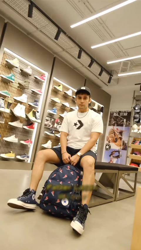 Instagram post by @jiggyjacob_ for Converse. Caption reads: [...] Call +91 9152919711 or check Converse.in..