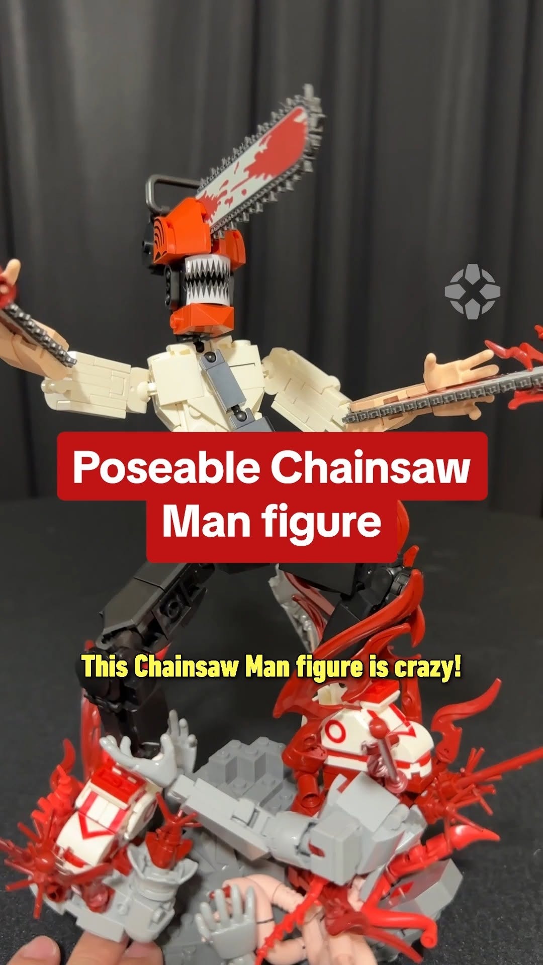 Instagram post by @igndotcom for Jazwares. Caption reads: This exclusive 698-piece set is based on the....