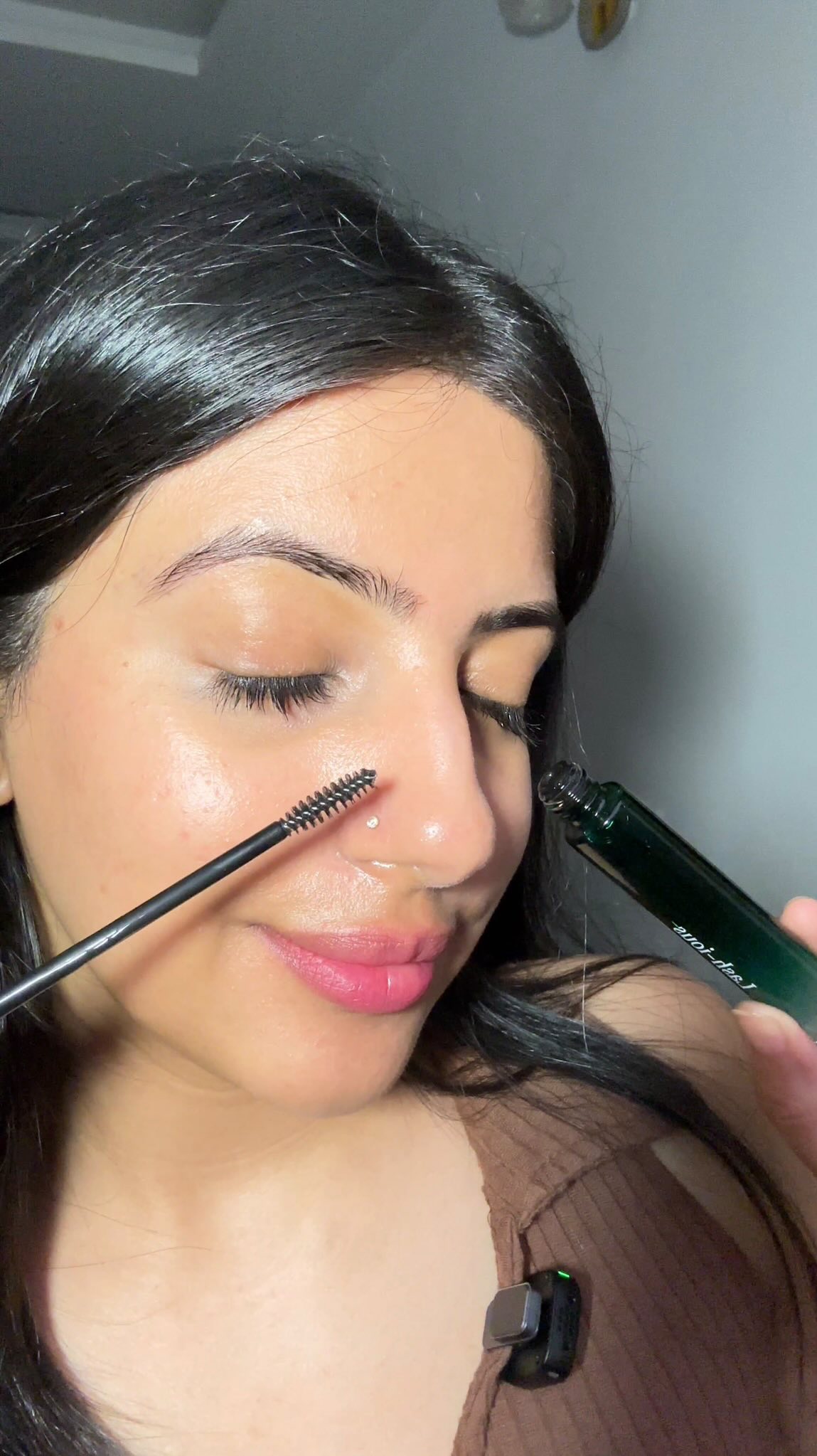 Instagram post by @ruchikamethwani for RAS Luxury Oils. Caption reads: #Collaboration | Eyelash growth update ‼️

I....