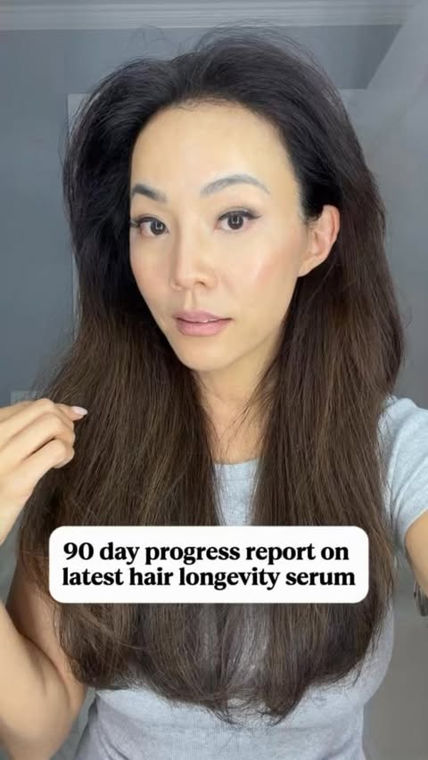 Instagram post by @thedavisstandard for K18 Hair. Caption reads: [...] thinning of my hair so I started using....