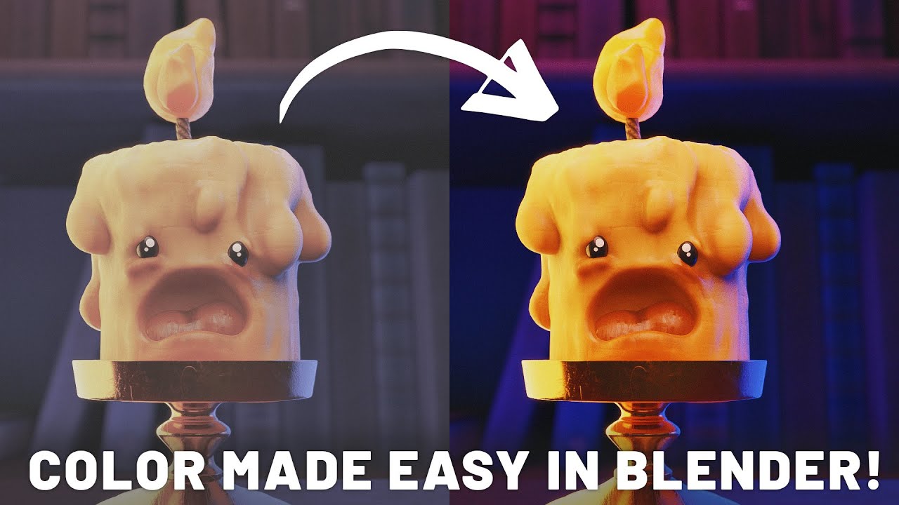 YouTube post by @SouthernShotty for Skillshare. Caption reads: Blender 5.0’s New Color System Changes Everything!.