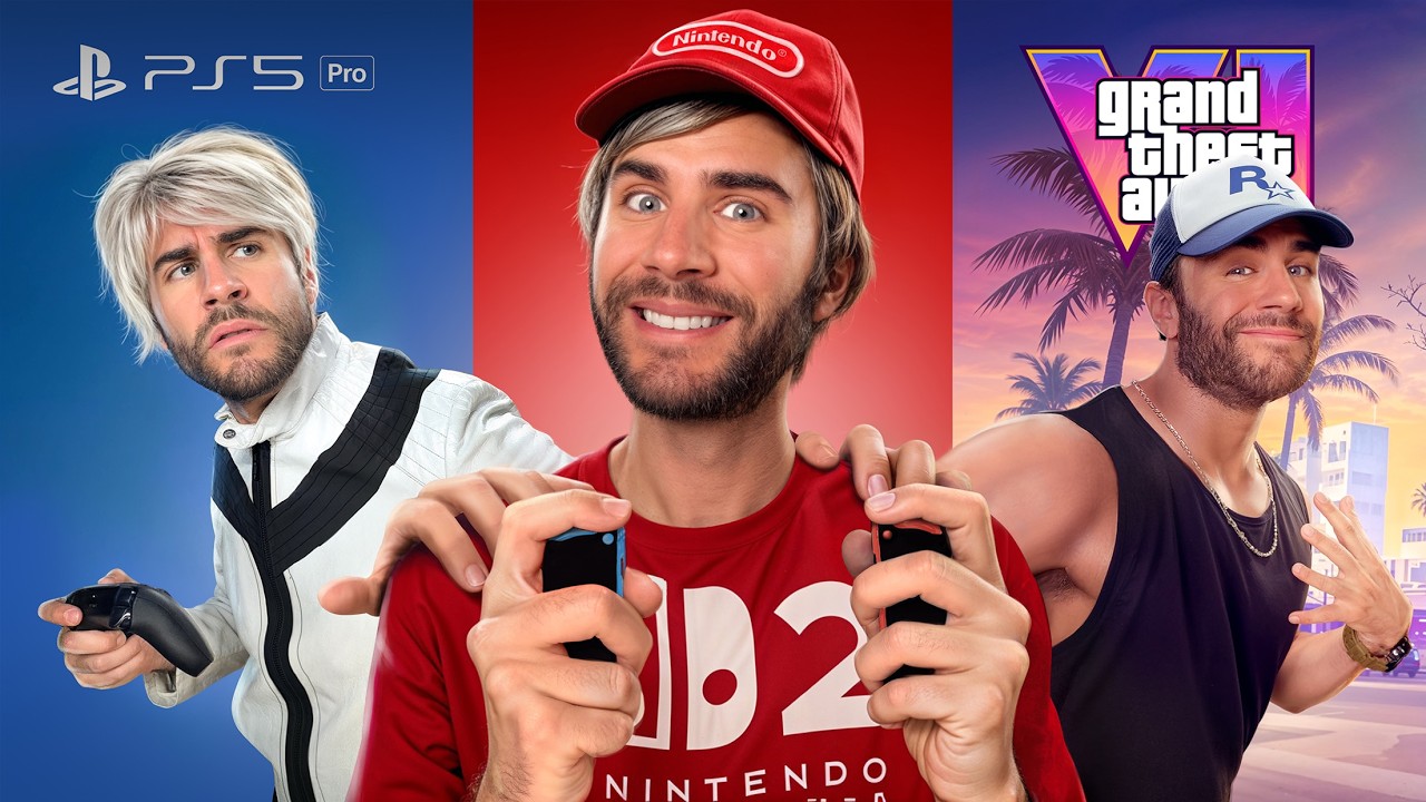 YouTube post by @cyprien for Revolut. Caption reads: LES CLASH DES CONSOLES 2.