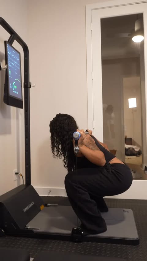 Instagram post by @cranonnn for Speediance. Caption reads: [...] my training to a different level with....