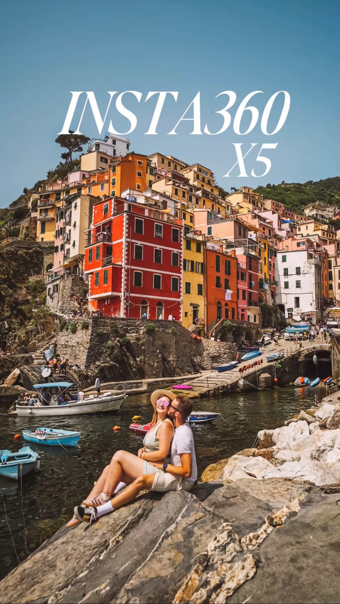 Instagram post by @thetravelization for Insta360India. Caption reads: La nostra fotocamera preferita è in sconto fino al....