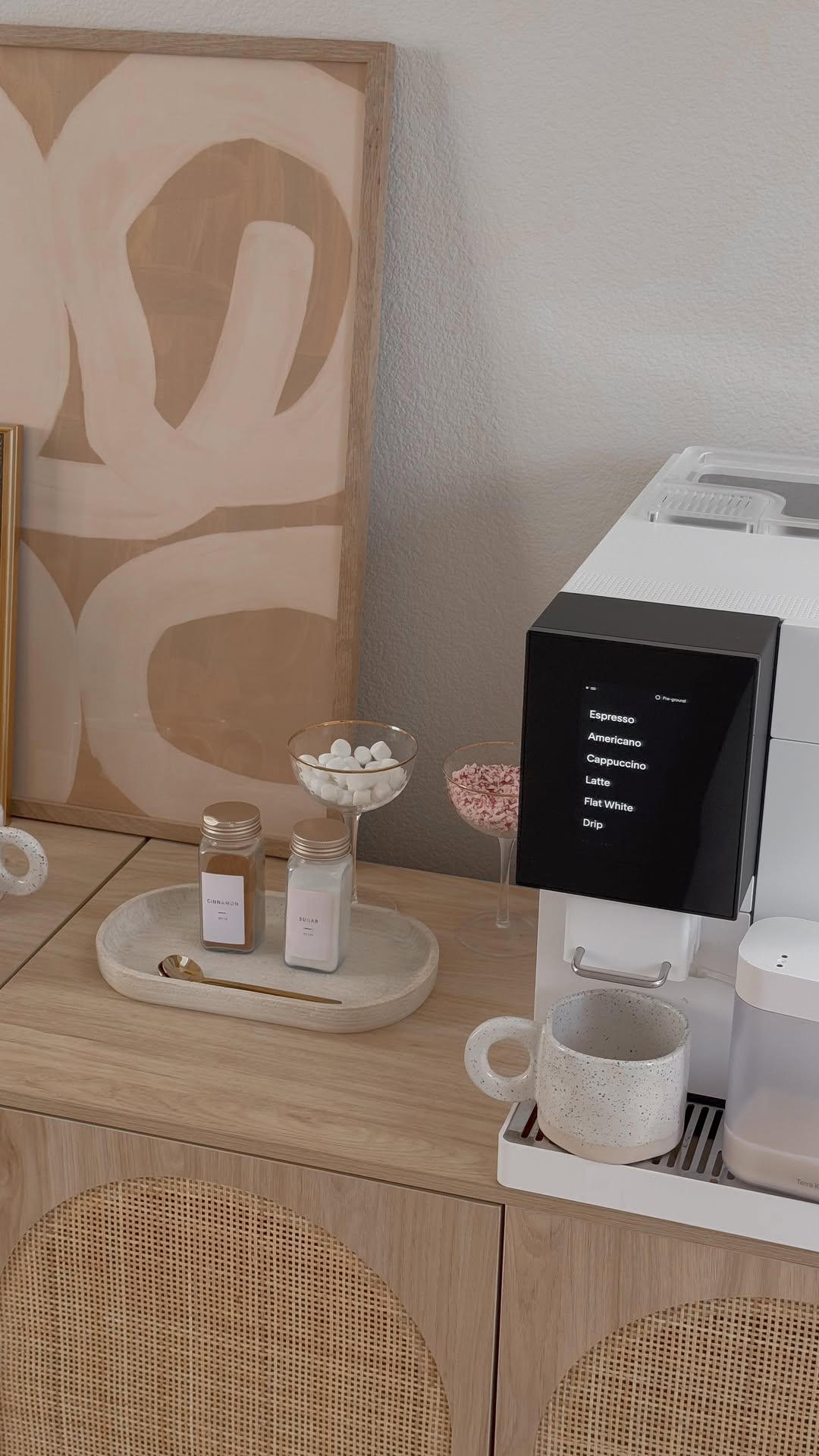 Instagram post by @itschelseahope for Terra Kaffe. Caption reads: [...] making coffee at home with my @terrakaffe....