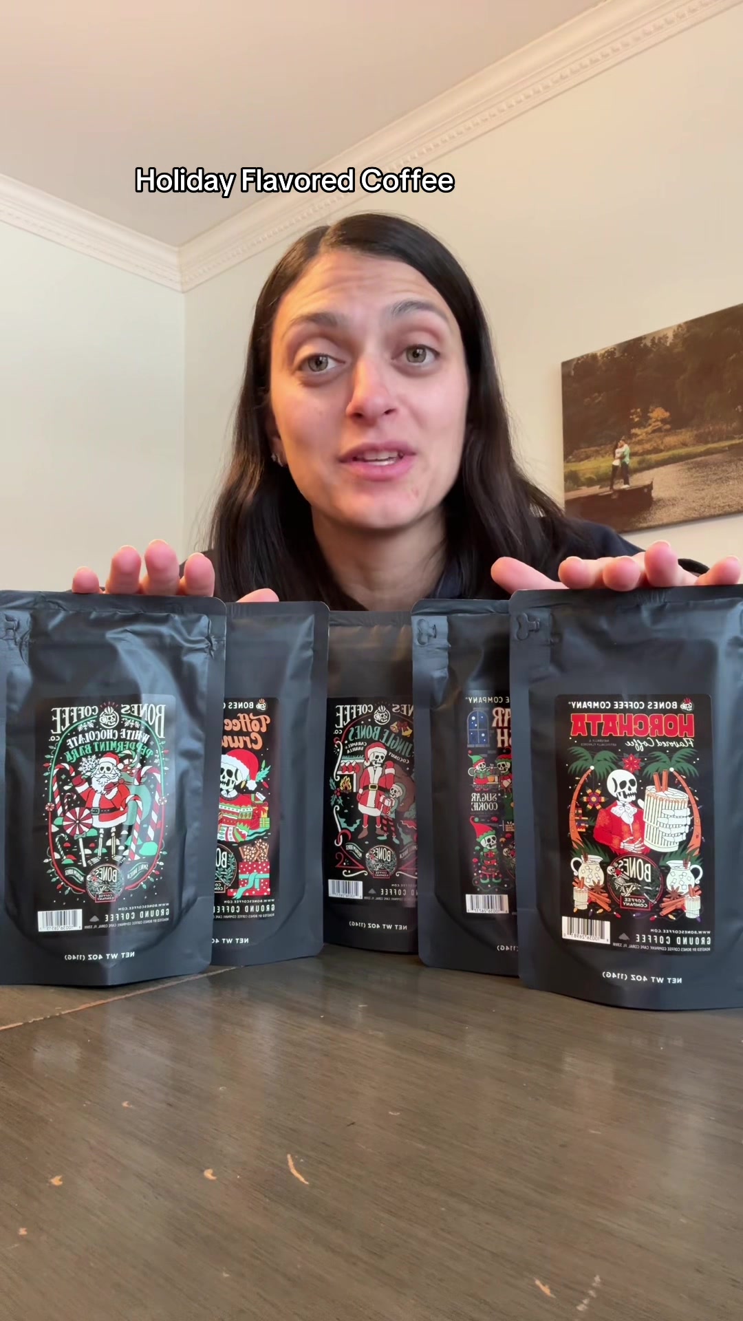 TikTok post by @jackiz748 for Bones Coffee Company. Caption reads: I can already tell this is going to be so good.....