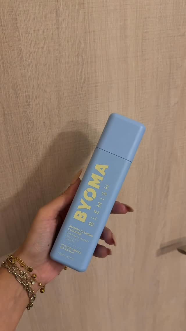 Instagram post by @alexandra__ber for BYOMA. Caption reads: #ad Skincare is always fun with @byoma 💙....