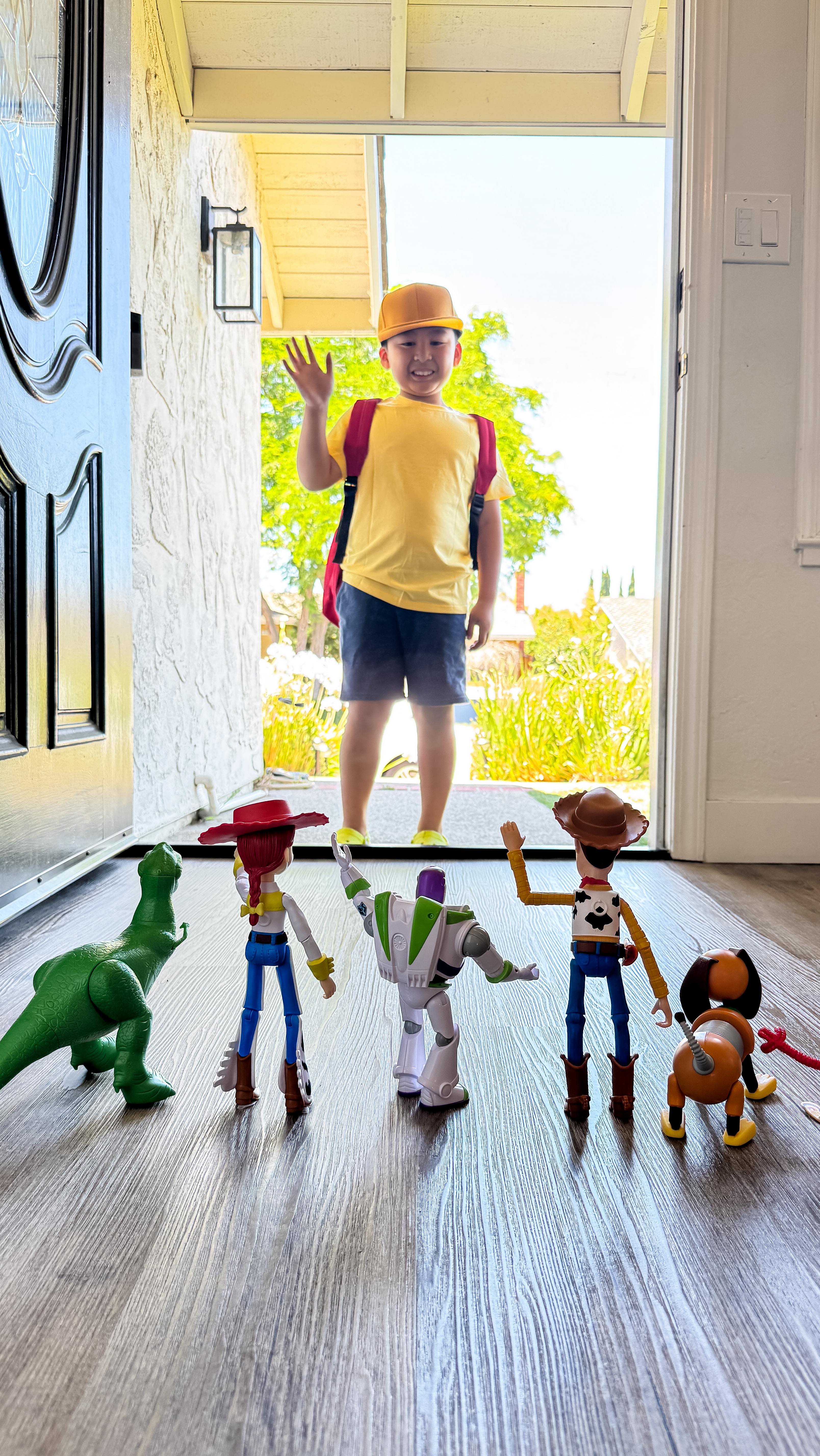 Instagram post by @pbandjellyjenn for Pixar. Caption reads: A TOY-riffic Send Off Into 2nd Grade! 👋 #AD

It's....