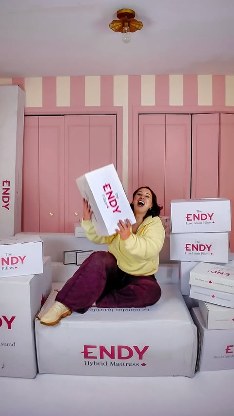 Instagram post by @kaylaloganblog for Endy. Caption reads: [...] support really means. This is my new @endy....