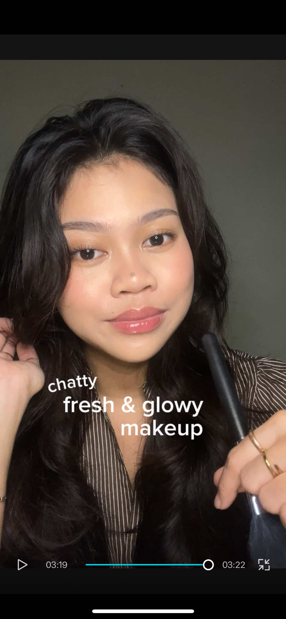 TikTok post by @aljaoo for Dear Me Beauty. Caption reads: [...] hara - artisan pro blush celarose - dear me....