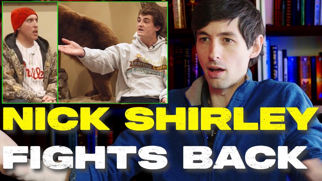 YouTube post by @SecretScholars for MASA Chips. Caption reads: Nick Shirley CONFRONTS Top Leftist YouTuber On His....