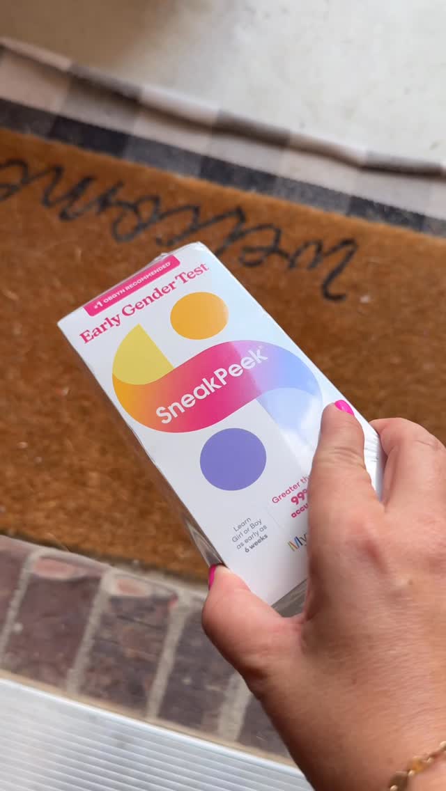 Instagram post by @lex.fitzgerald for SneakPeek Test. Caption reads: We were over the moon excited to share that Baby....