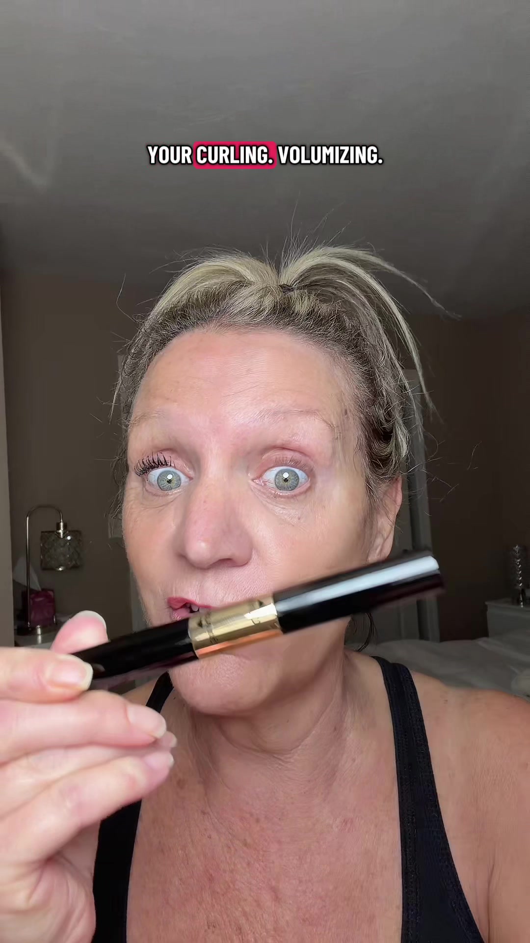 TikTok post by @liciamerritt for Bymolia Beauty. Caption reads: [...] #mascara #makeup #tiktokshop @Bymolia Beauty.