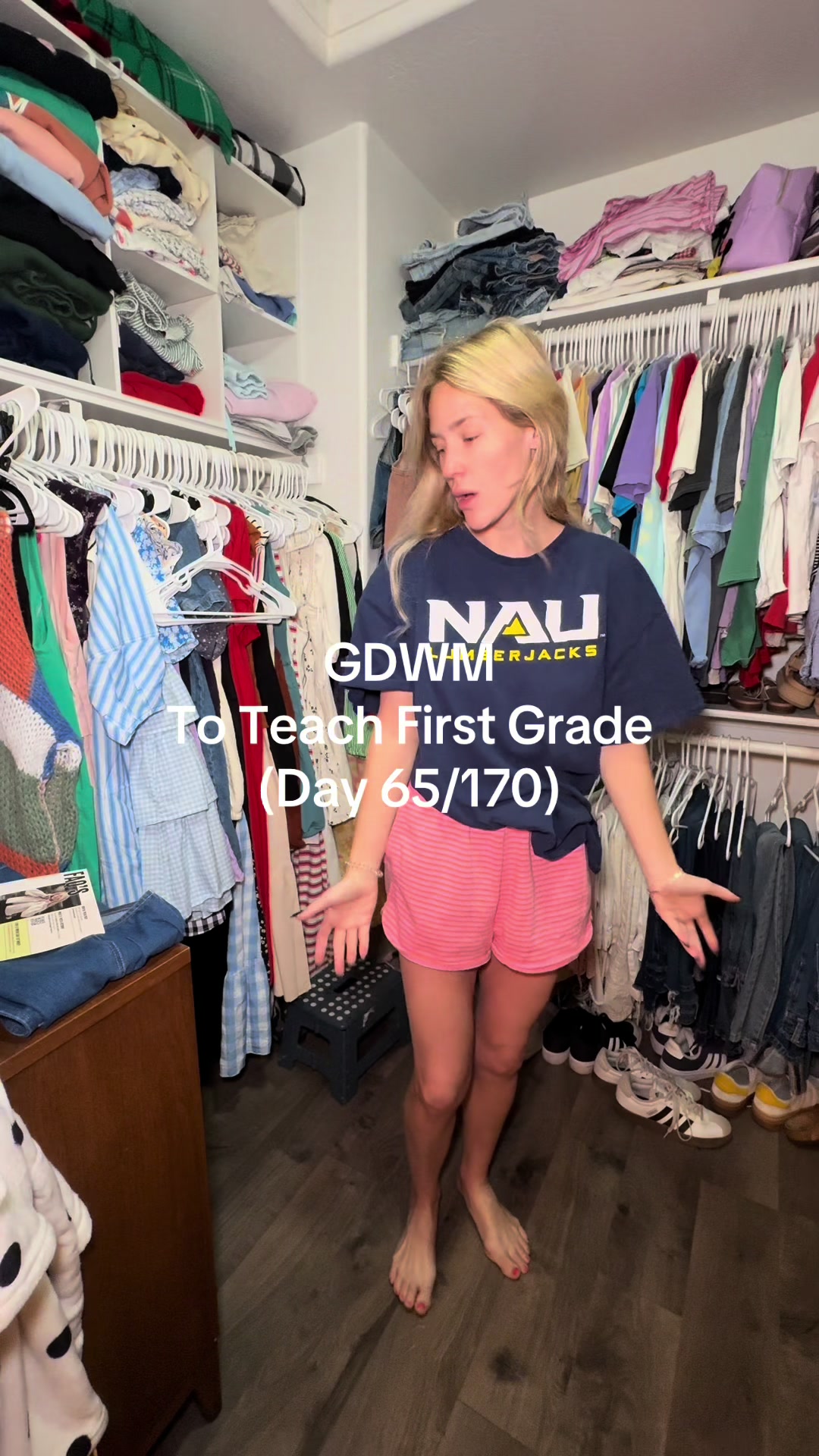 TikTok post by @followkristenfriend for Old Navy. Caption reads: All the cold and rain calls for maximum comfort ❤️....