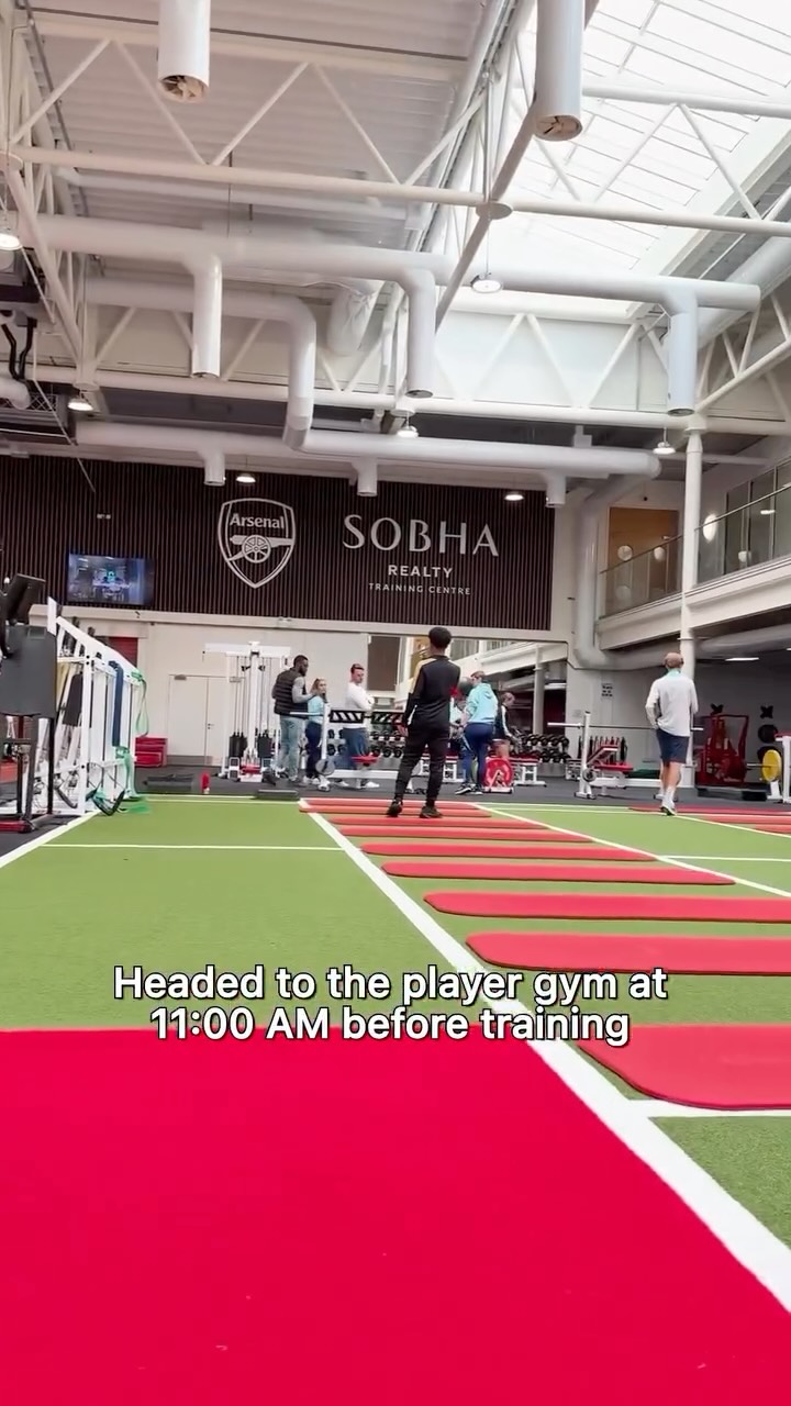 Instagram post by @tonsser_uk for statsports. Caption reads: Day In the life of a Tonsser Baller @arsenal....