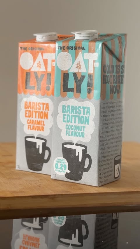 Instagram post by @gastrogays for Oatly. Caption reads: [...] become a new favourite, using the new @oatly....