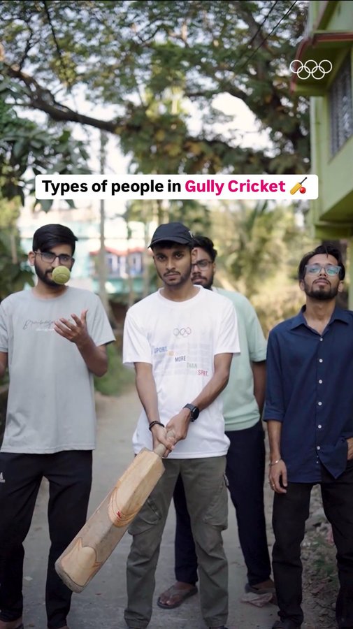 Instagram post by @rahuldey for Olympics. Caption reads: [...] you excited about cricket being in the....
