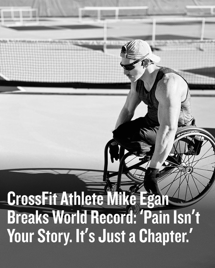 Instagram post by @mj_egan for CrossFit. Caption reads: On Nov. 11, 2025, veteran and notable CrossFit....