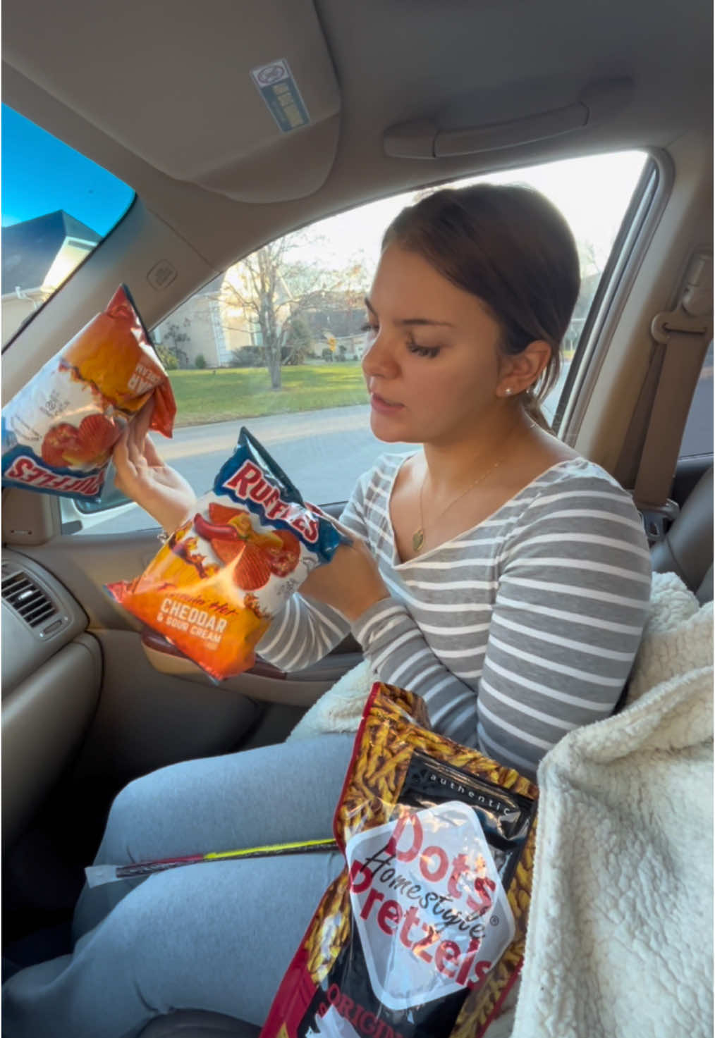 TikTok post by @elvislover1973 for Ruffles. Caption reads: Gas station order (ily @RUFFLES) .