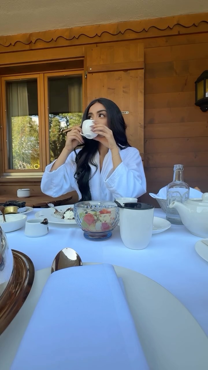 Instagram post by @tamkaur for Hublot. Caption reads: Dreamiest weekend in Gstaad with @hublot.