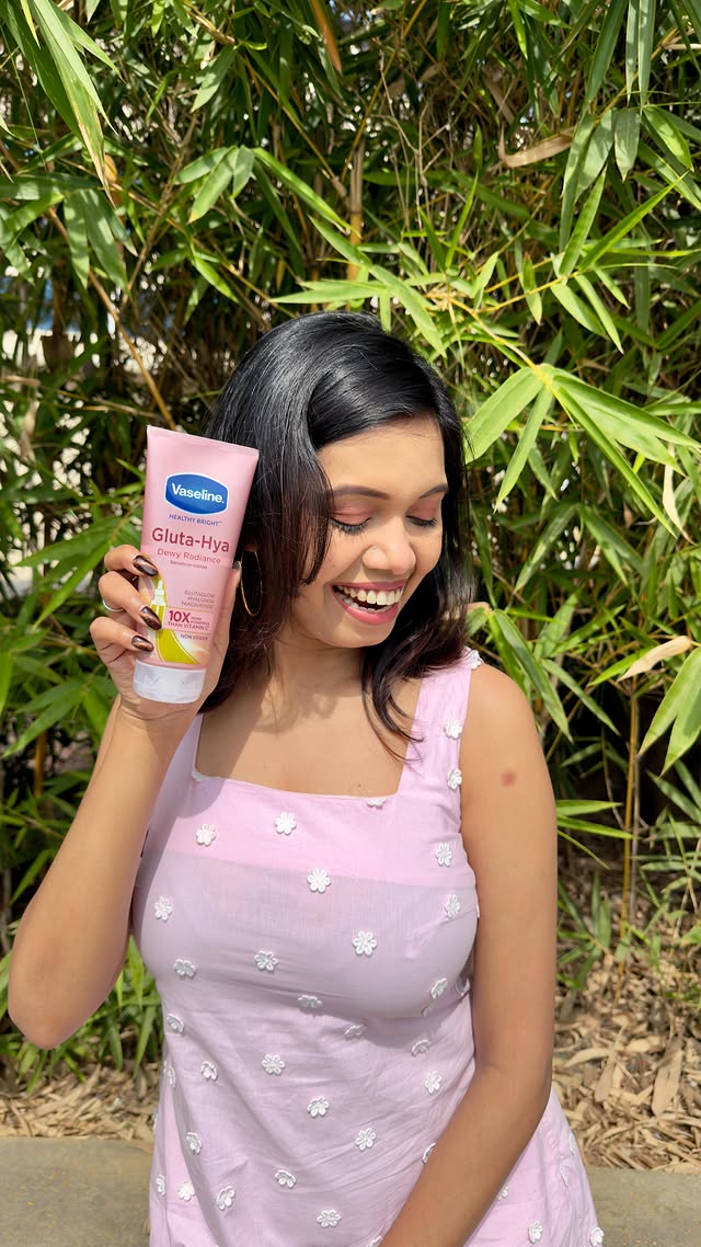 Instagram post by @my_closetdiary for Vaseline. Caption reads: #AD Ever wondered how some lotions give that....
