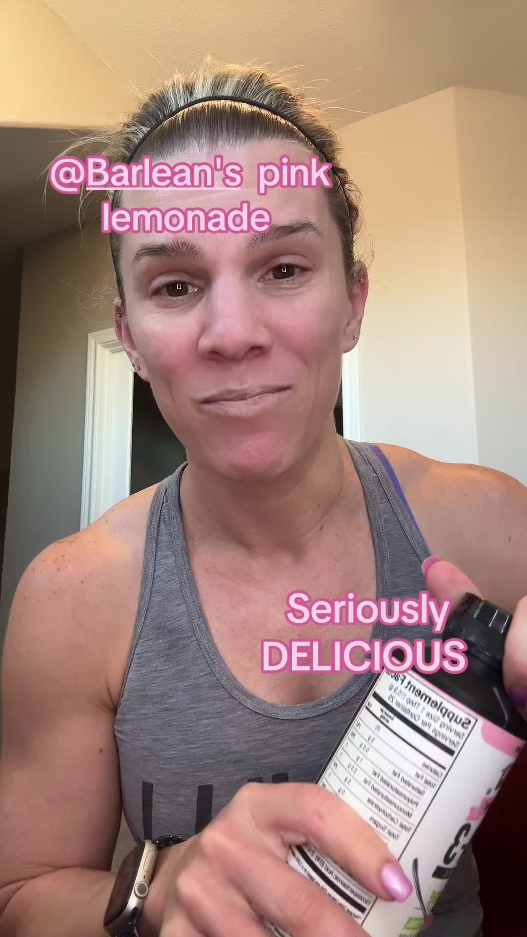 TikTok post by @thamillsfam for Barlean's. Caption reads: [...] I’ve ever tryed.  So very tasty.  #ad....