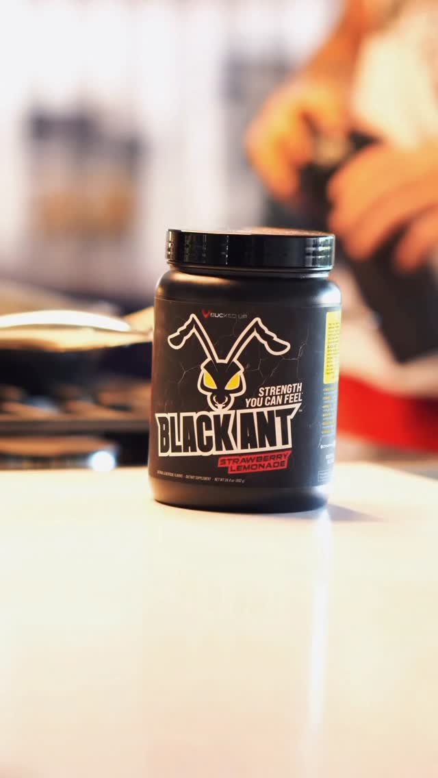 Instagram post by @christian.elliott_ for Bucked Up. Caption reads: Black Ant is available exclusively at GNC!.