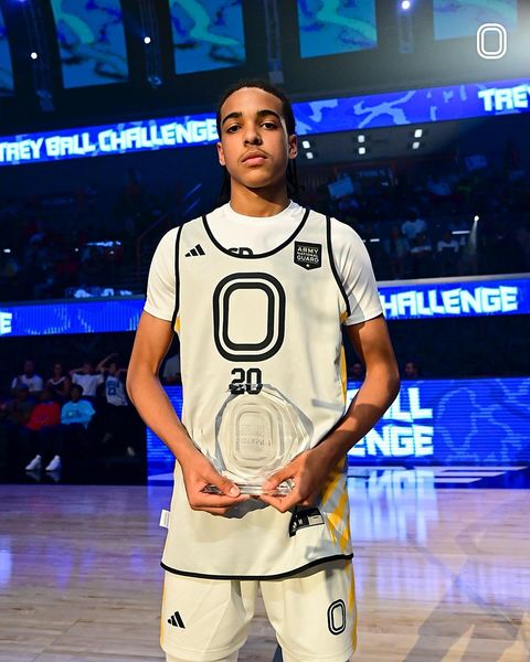 Instagram post by @mikel_brownjr for National Guard. Caption reads: [...] BALL CHAMPION 🫡👑🏆 @mikel_brownjr....