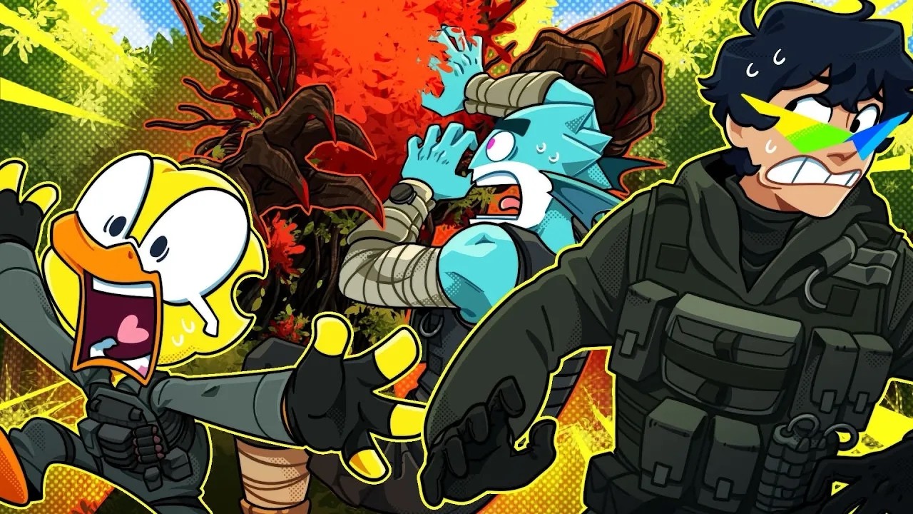 YouTube post by @ElasticDroid for Gamer Supps. Caption reads: WE WERE FIGHTING FOR OUR LIVES IN THIS GAME.
