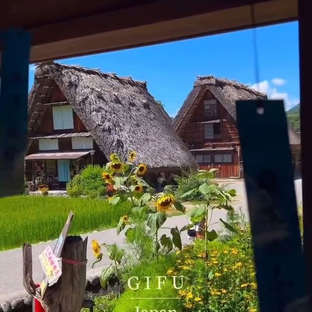 Instagram post by @japaninyourhome for Rakuten. Caption reads: Shirakawa-go isn’t just a winter wonderland — it’s....