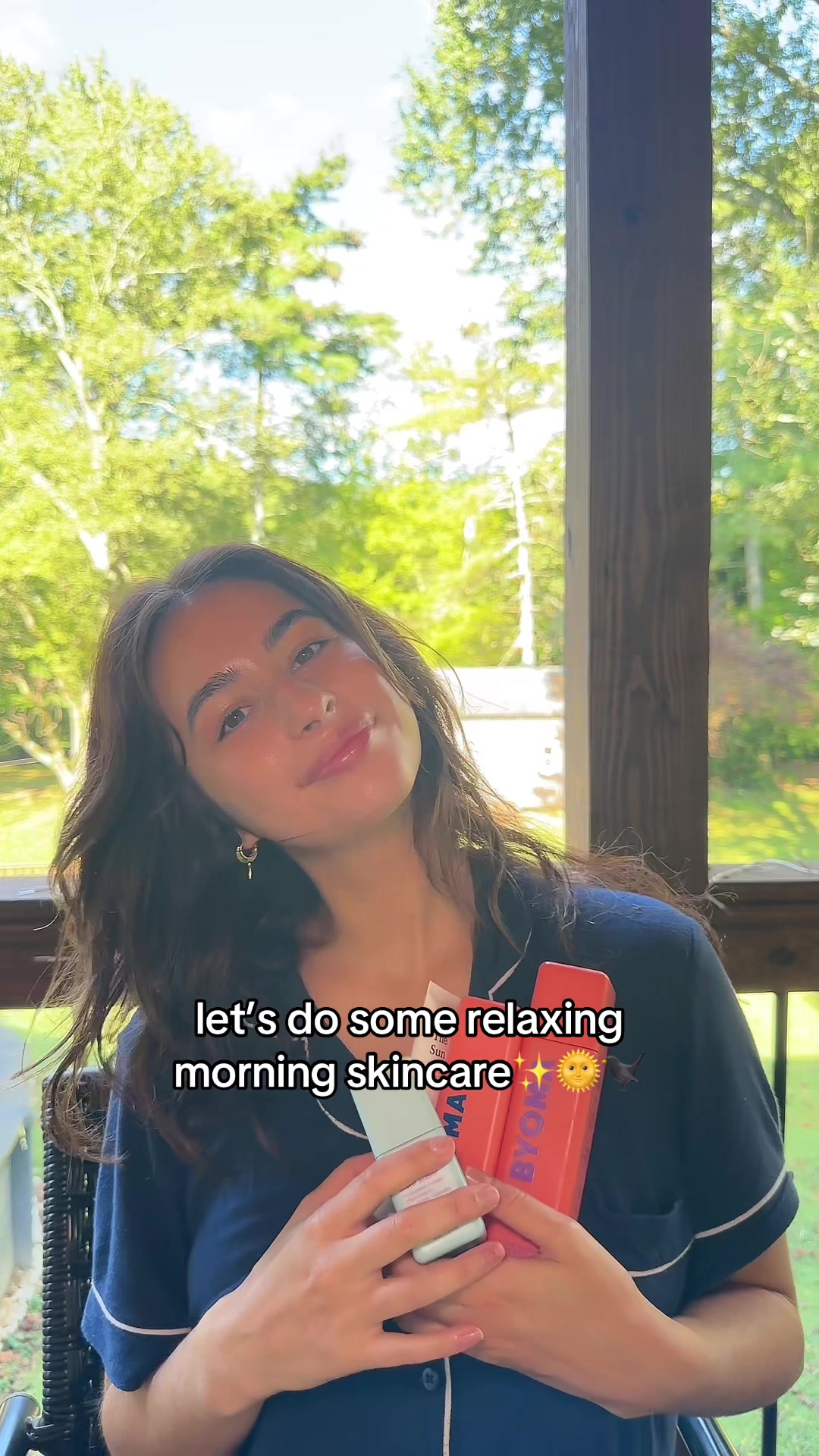 TikTok post by @ivanabecerra_ for BYOMA. Caption reads: [...] sunscreen it is the best!!! @KraveBeauty....