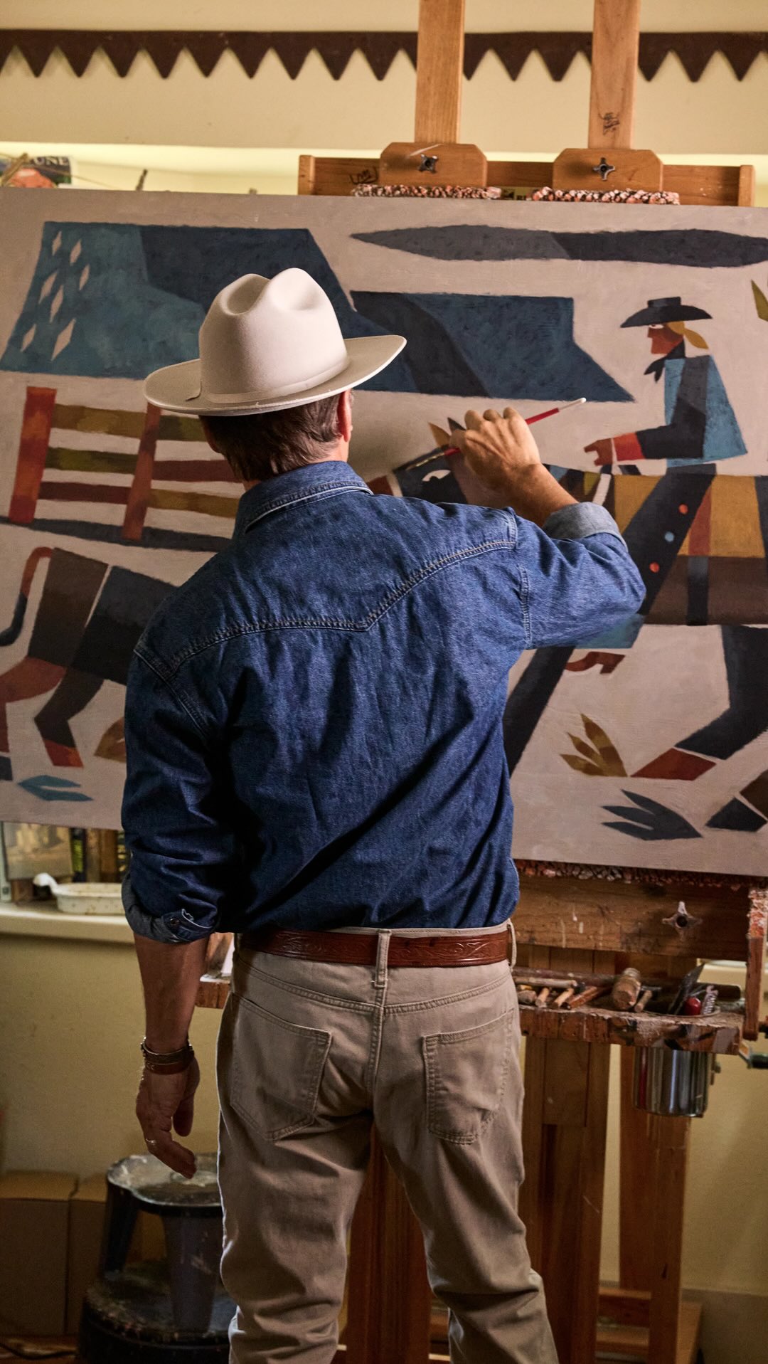 Instagram post by @jonflaming for Stetson. Caption reads: @JonFlaming for Stetson. 

Since 1937, the Open....