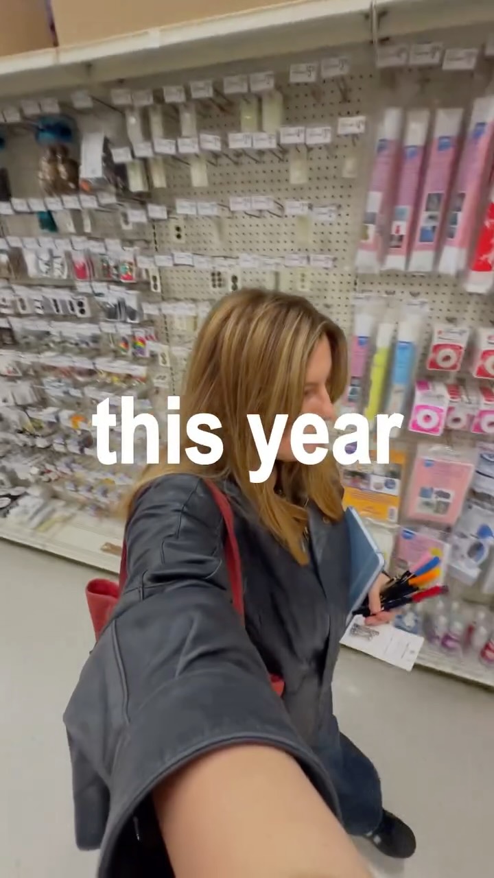 Instagram post by @liahansenn for Michaels Stores. Caption reads: journal era vloggy, having fun making silly little....