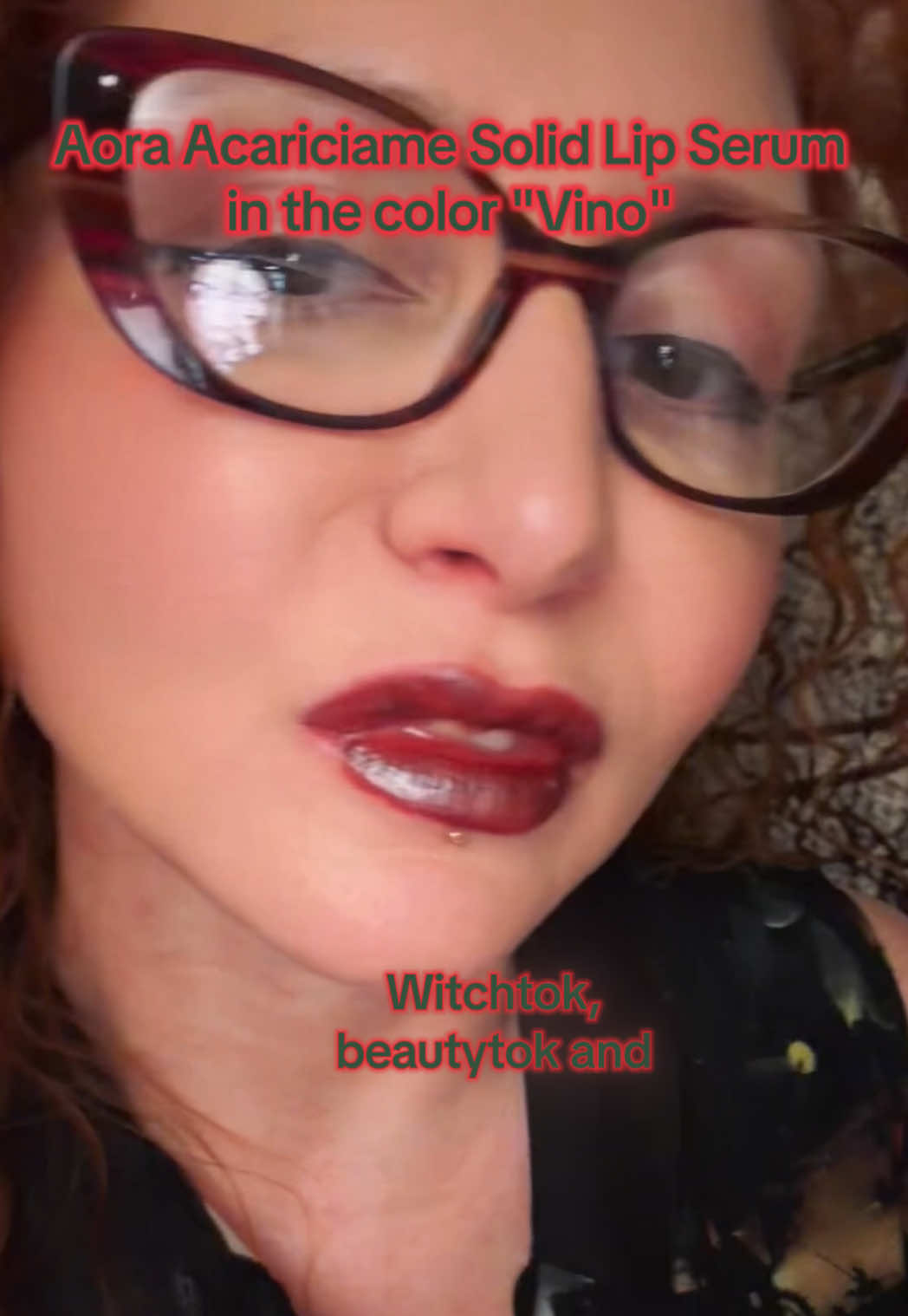 TikTok post by @ananael93 for Aora Makeup. Caption reads: [...] your 👄some transformative magic! @Aora....