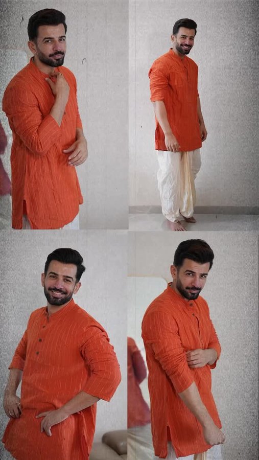 Instagram post by @ijaybhanushali for JioMart. Caption reads: ✨ Festive feels, Mom-approved steals 💛 Shop your....