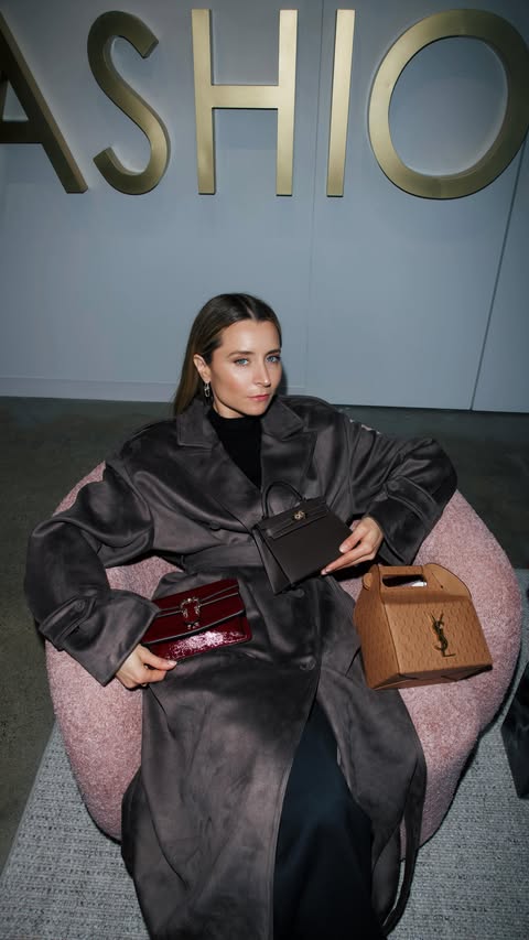 Instagram post by @juliacomil for FASHIONPHILE. Caption reads: Step inside @FASHIONPHILE LA Flagship at @rowdtla:....