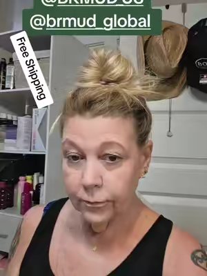TikTok post by @beccacaffeinequeen for BRMUD US. Caption reads: @BRMUD_US @brmud_global Face Cleanser with Free....