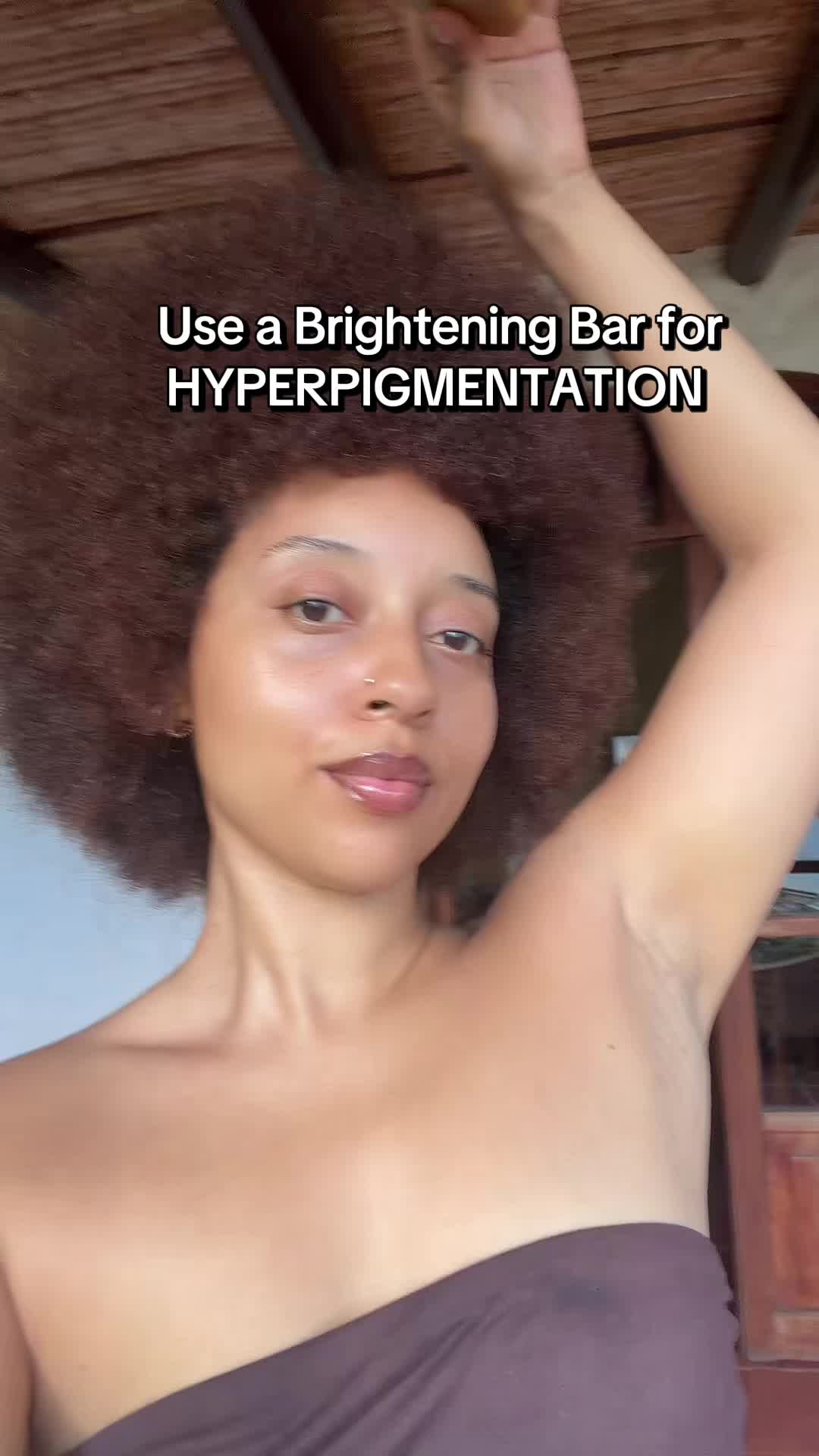 TikTok post by @theroyalcesarstm for Honey Glow. Caption reads: Hyperpigmentation hates to see Honey Glows....