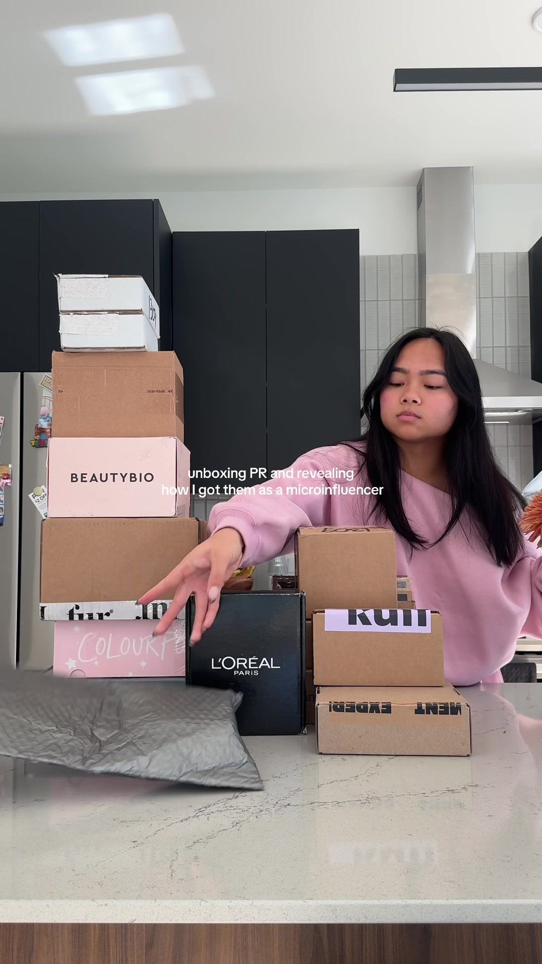 TikTok post by @cherrrymyint for Experiment Beauty. Caption reads: [...] @lovewellness @House of Balance US....